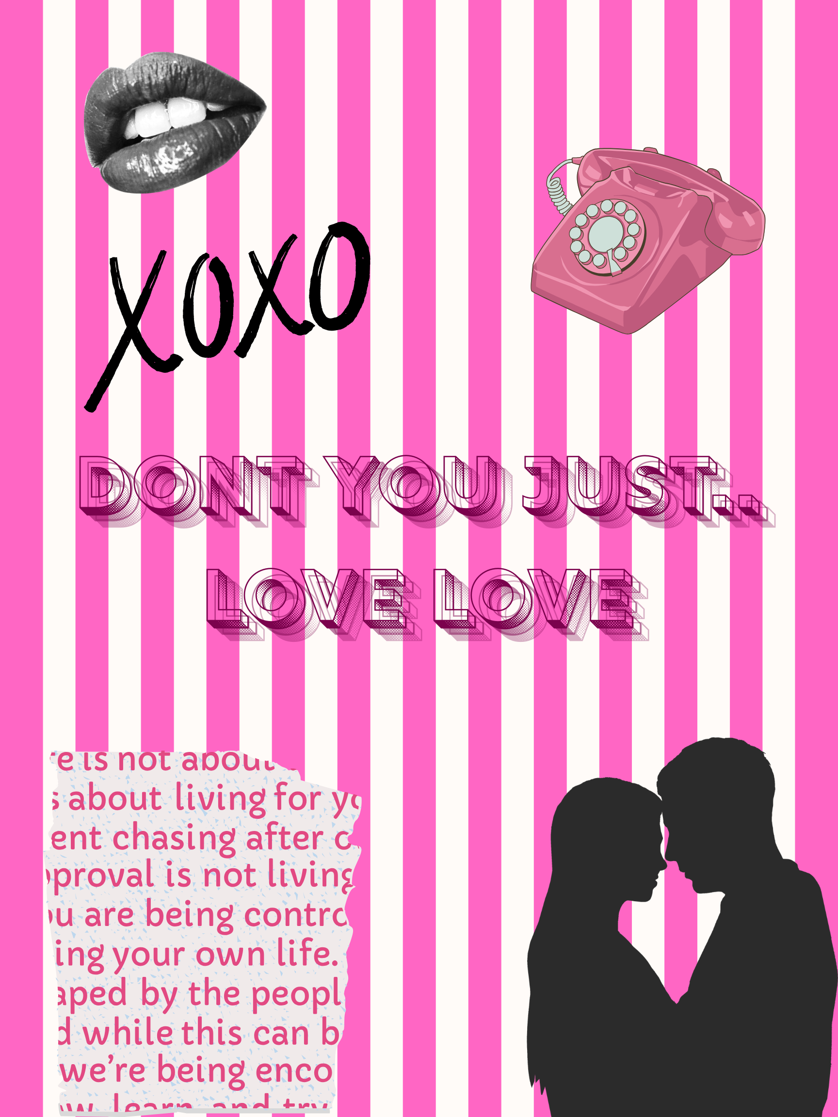 We Love Love Magazine Inspired Digital Poster