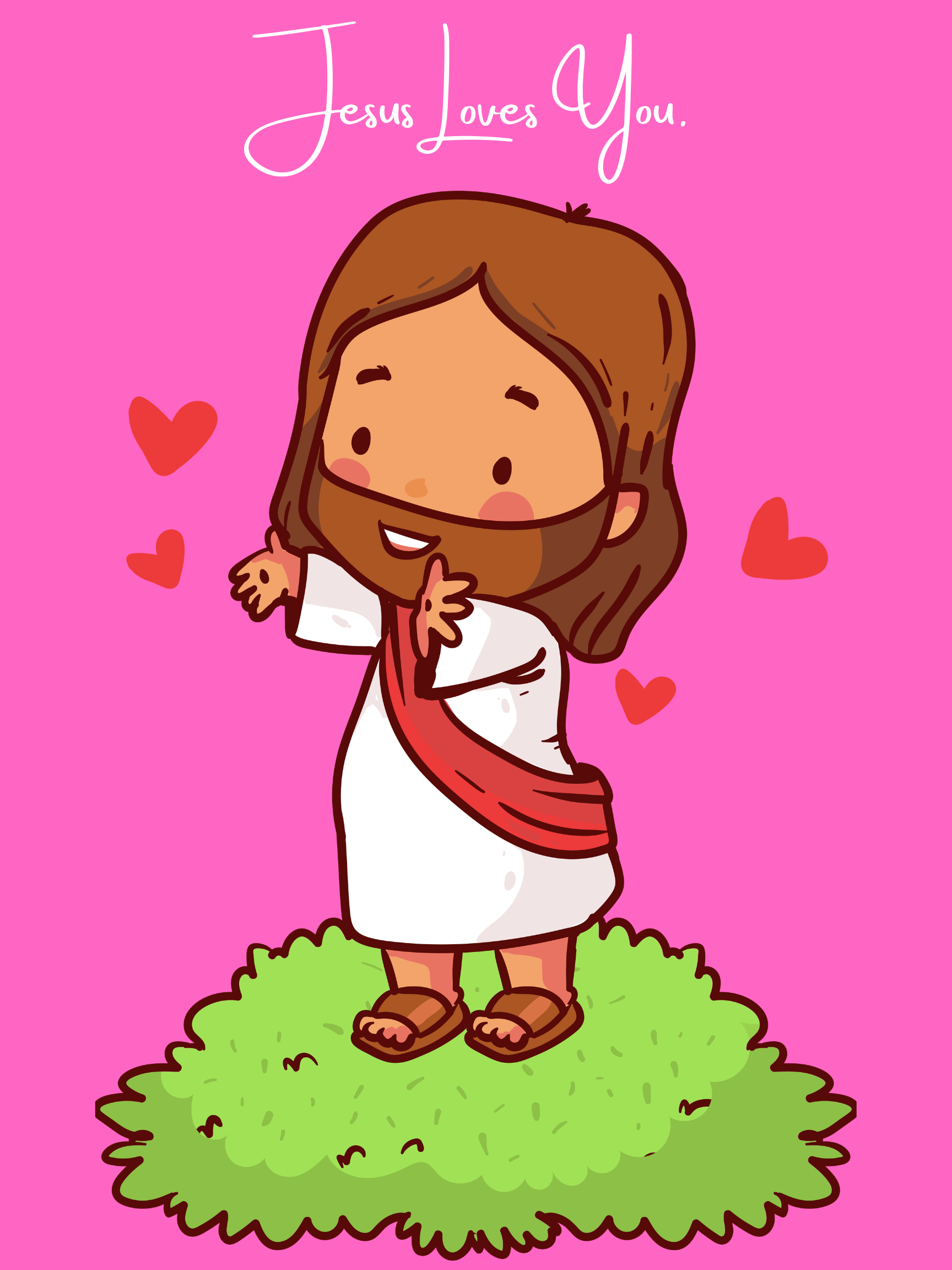 Jesus Loves You Reminder Digital Poster