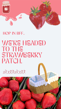 Strawberry Picking Season Digital Poster